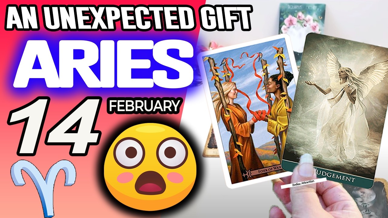 Aries ♈AN UNEXPECTED GIFT 😍 horoscope for today FEBRUARY 14 2026 ♈ #aries tarot FEBRUARY