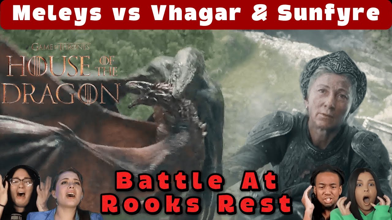 Reactions to The Battle At Rooks Rest / Meleys vs Vhagar & Sunfyre | House of the Dragon 2x4