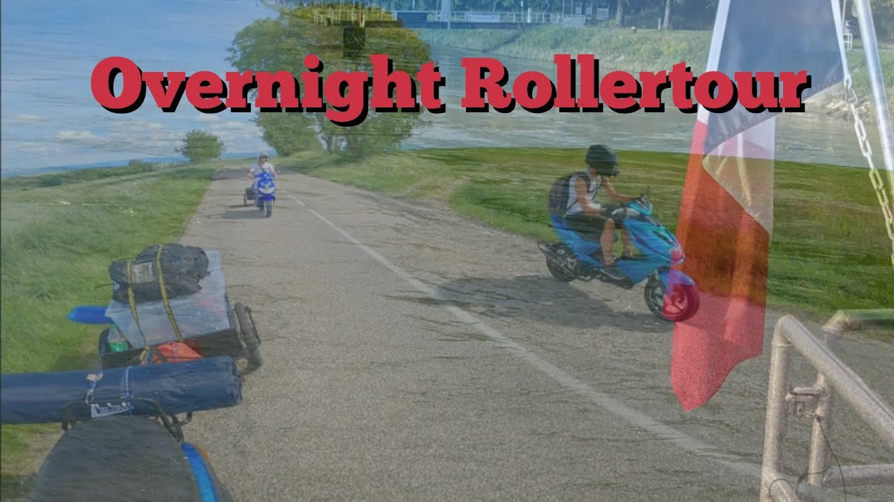 Overnight Rollertour in Frankreich Zelten am See / Peugeot Speedfight 2 / Yamaha Aerox Piaggio Zip