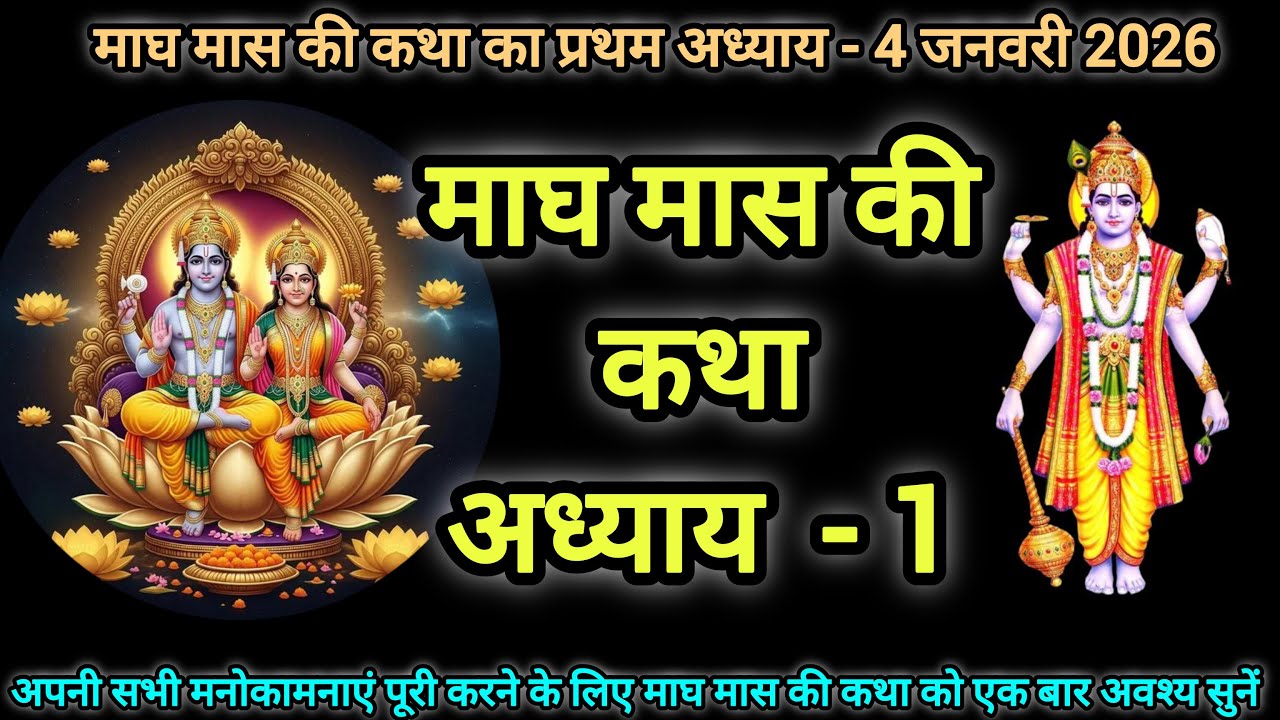 🌹🙏 माघ मास की कथा - प्रथम अध्याय । Magh Mas Ki Katha adhyay - 1 🙏🌹// माघ मास का माहात्म्य  #maghmass