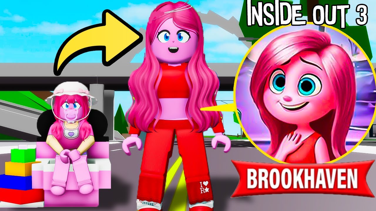 DALLA NASCITA ALLA MORTE DI AMORE DI INSIDE OUT 3 SU BROOKHAVEN ROBLOX!