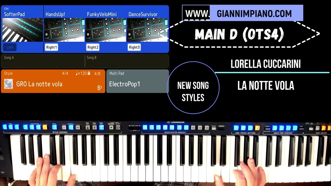 94. LA NOTTE VOLA (Lorella Cuccarini) - SONGSTYLE DEMO Produzione GianniM