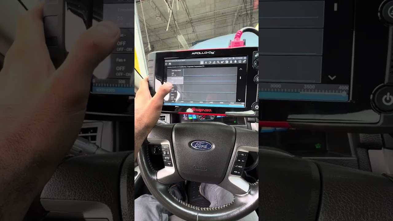 Diagnóstico para Ford Fusión 2012, con problema en el sensor de temperatura del evaporador.