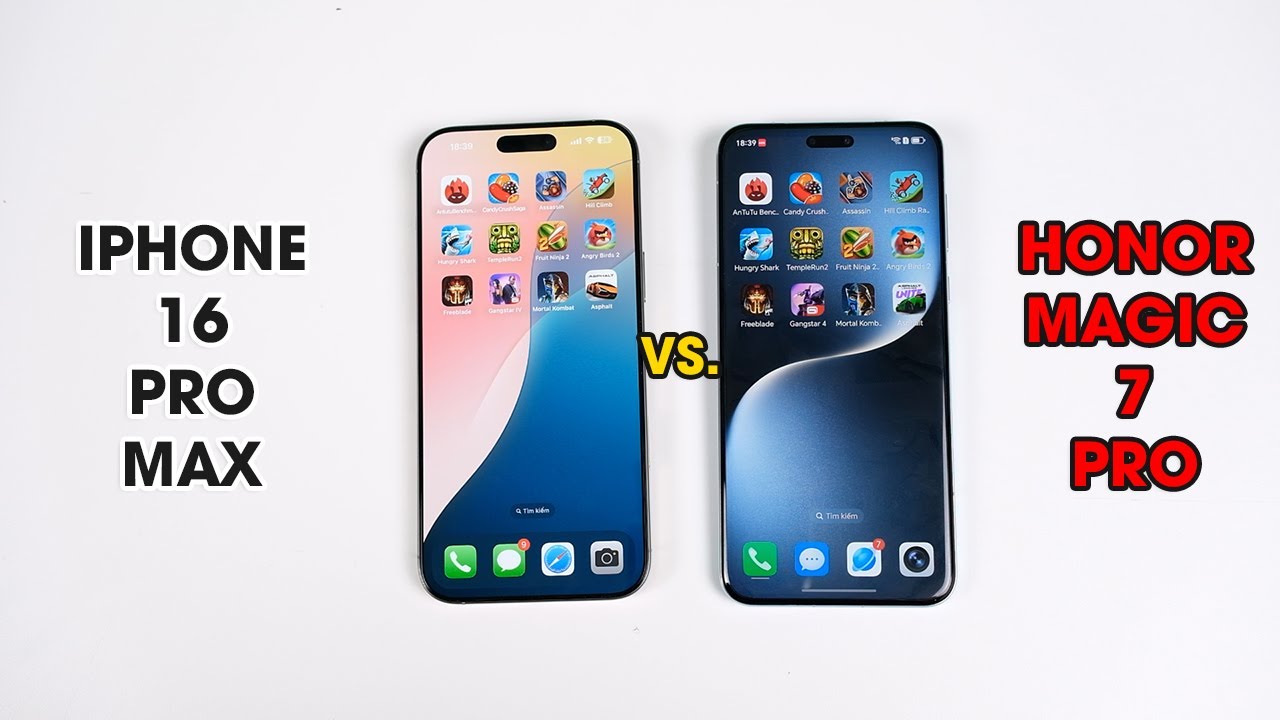 Speedtest iPhone 16 Pro Max vs Honor Magic 7 Pro: Thắng thua cách biệt ???