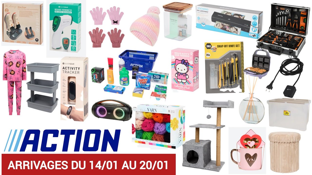 Action Arrivage de la Semaine du 14/01 au 20/01  ✨ Loisirs cr&eacute;atifs #Action France ✨ Nouveaut&eacute;s