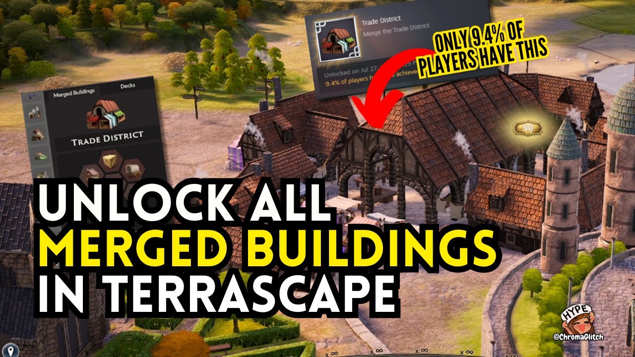 ALL MERGED BUILDINGS in TerraScape