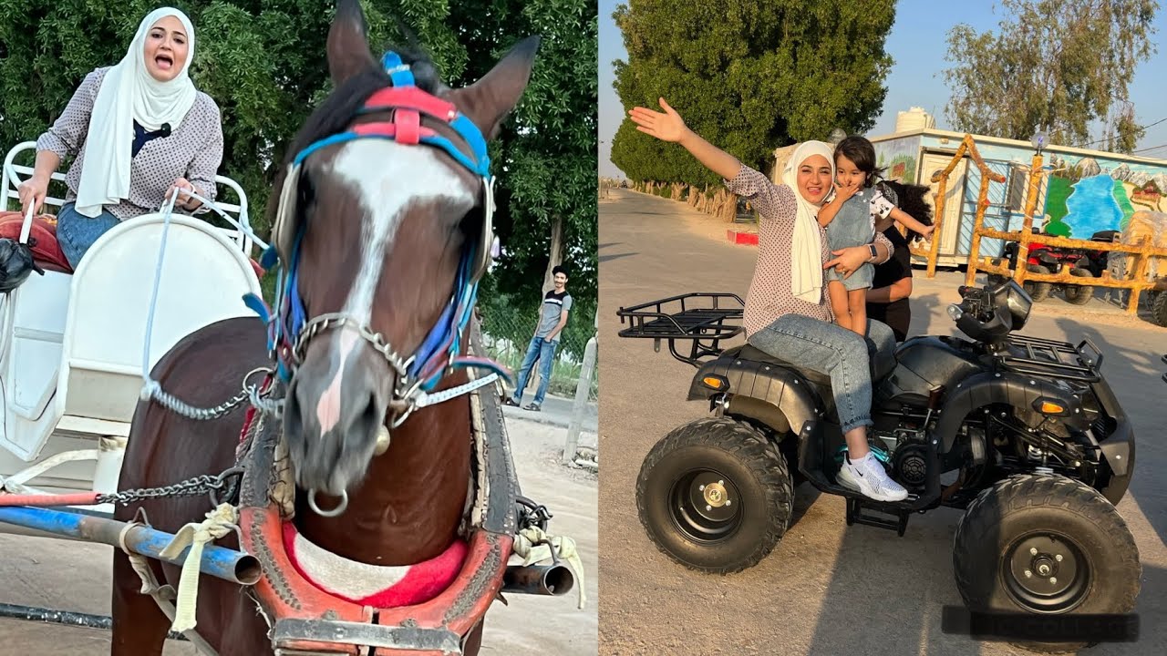 يوم كامل مغامرات في البصرة| اول مره اركب الخيل متت خوف 😢