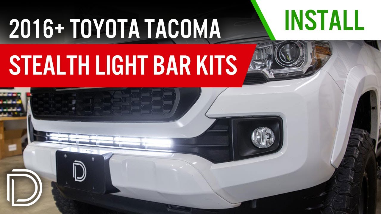 How to Install 2016-2019 Toyota Tacoma Stealth LED Light Bar Kit | Diode Dynamics