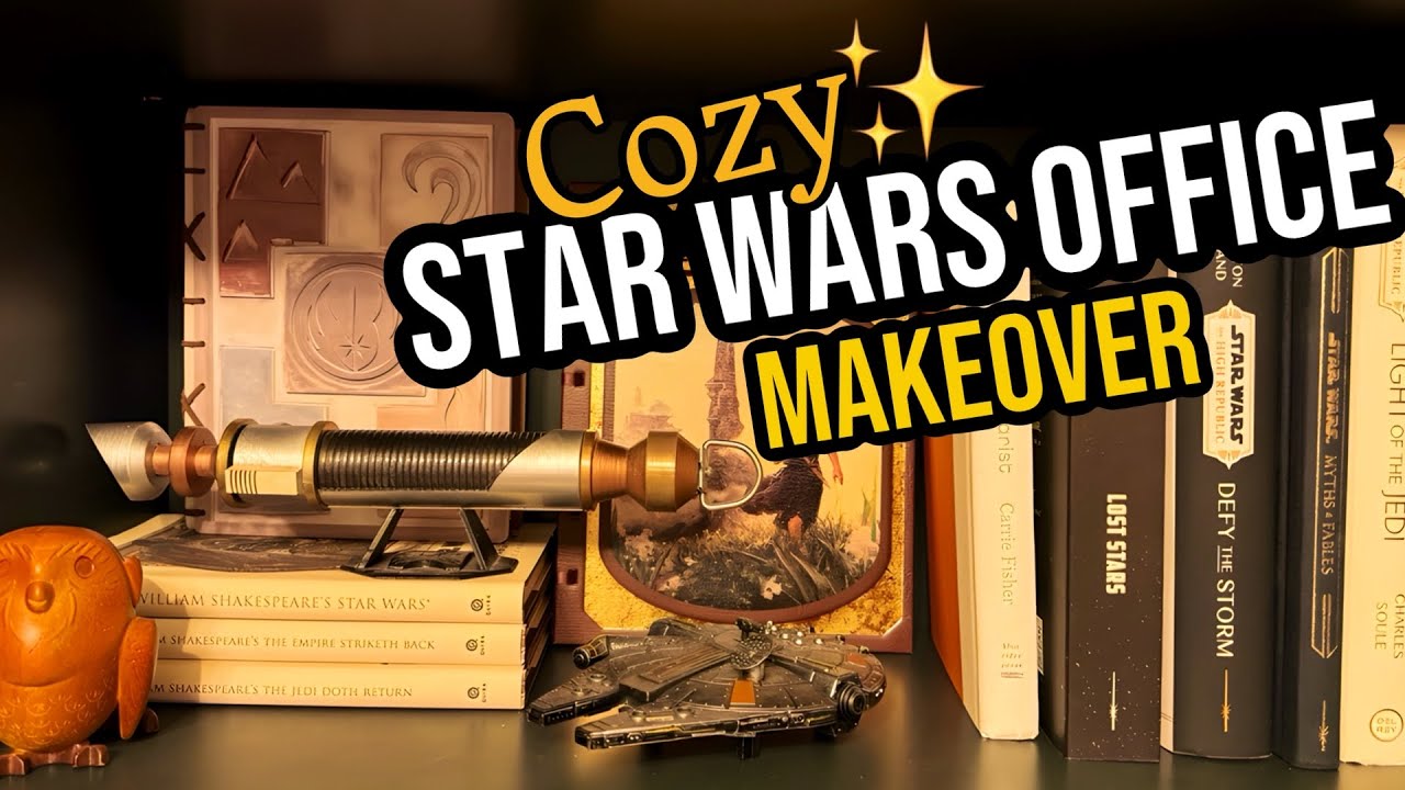 Cozy Subtle Star Wars Office makeover | 🌿✨ Mixing whimsical, fantasy and cottagecore!