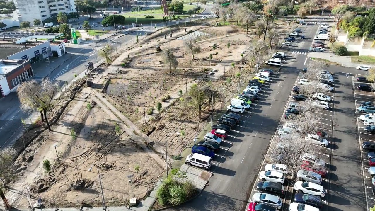 Parc de La Pollancreda a vista de dron