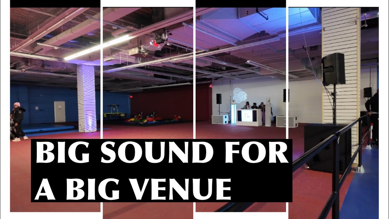 Setting up my big sound for a skate party. 