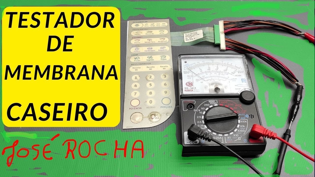 Como fazer um TESTADOR de MEMBRANA CASEIRO muito fácil e simples José Rocha