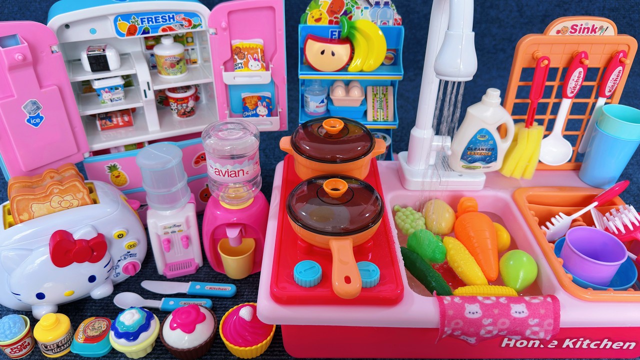 10 Minutes Satisfying with Unboxing Automatic Kitchen Appliance Playset ASMR Review Toys