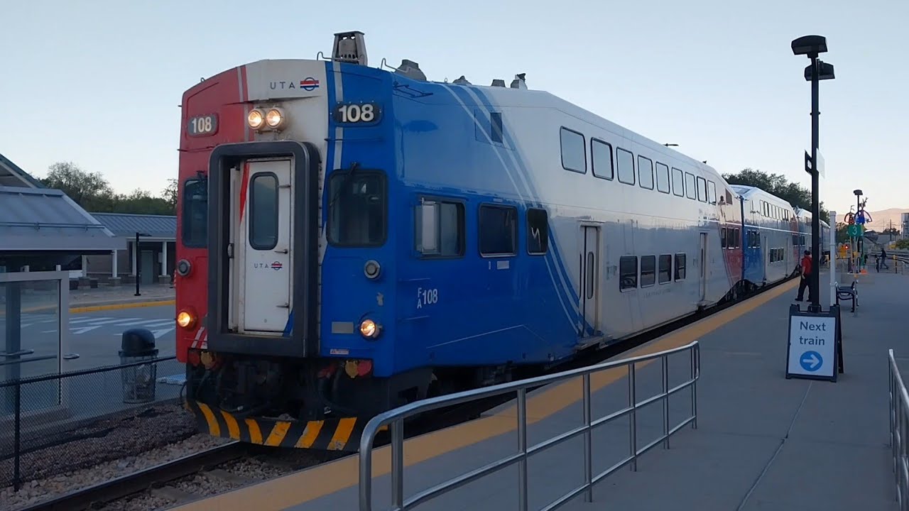 A trip on Utah's FrontRunner and TRAX trains from Provo to the Salt Lake City Airport