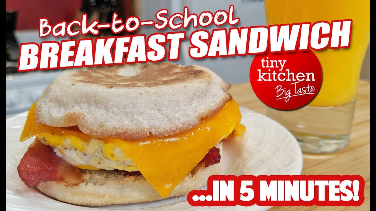 5-Minute Back-to-School Breakfast Sandwich // Tiny Kitchen Big Taste