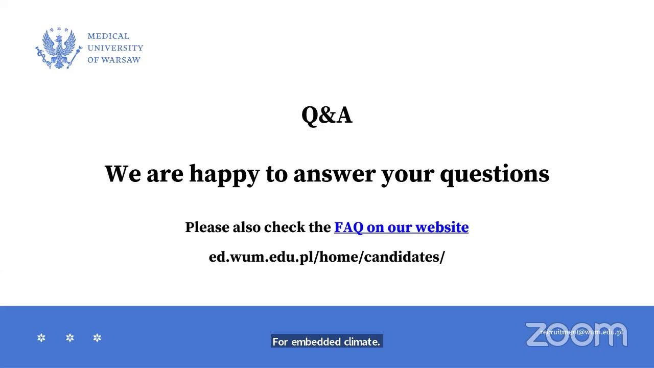 Exclusive webinar with Medical University of Warsaw, Poland