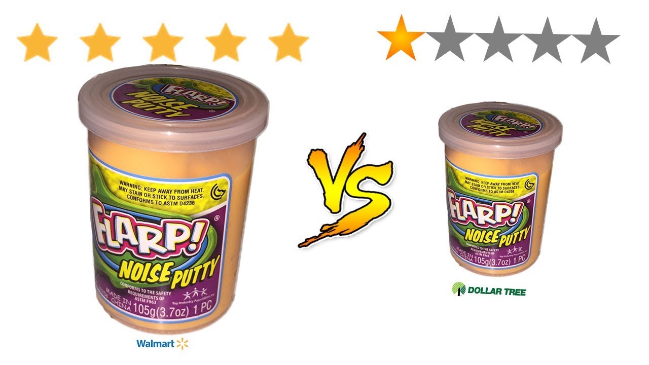 Dollar Store Slime(Flarp) Vs. Walmart Slime (Mega Flarp) Which one is good? (Putty Comparison)2019!!