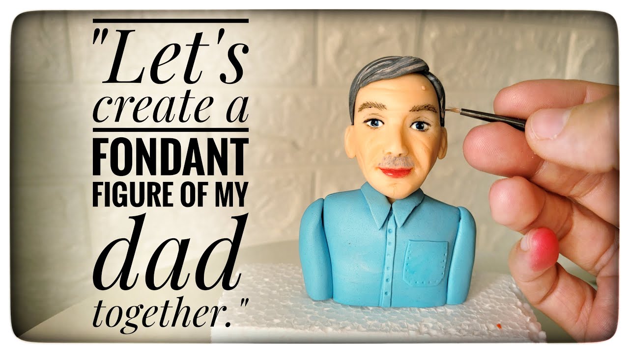 How to Make a Fondant Face | Easy & Realistic Cake Topper Tutorial/how to make fondant man face