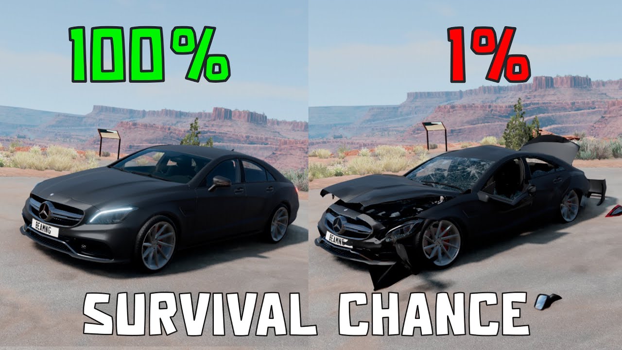 Realistic Survival Chance Crashes #2 | BeamNG.drive