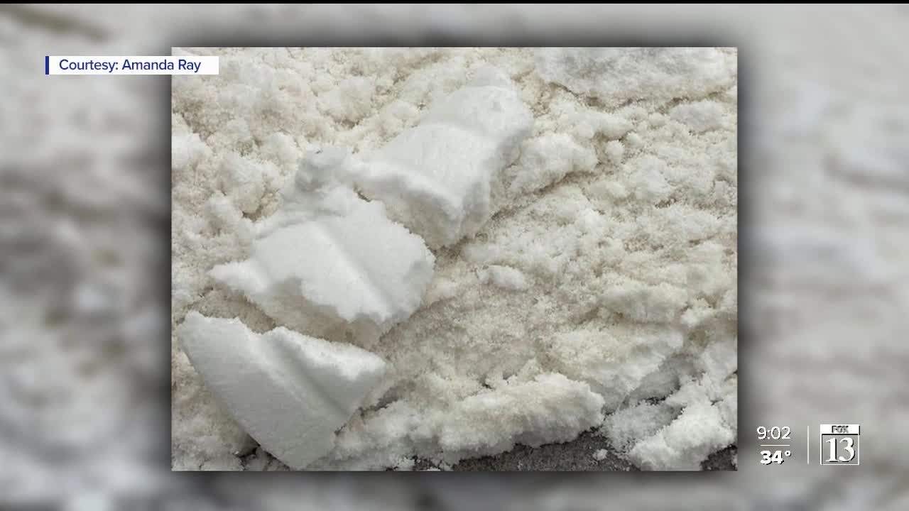 Brown snow falls throughout northern Utah