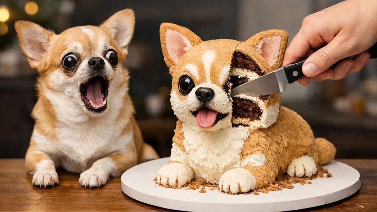 Dog and Cat Reactions to Cutting Cake 😱 Funny Dog and Cat Reactions 2026