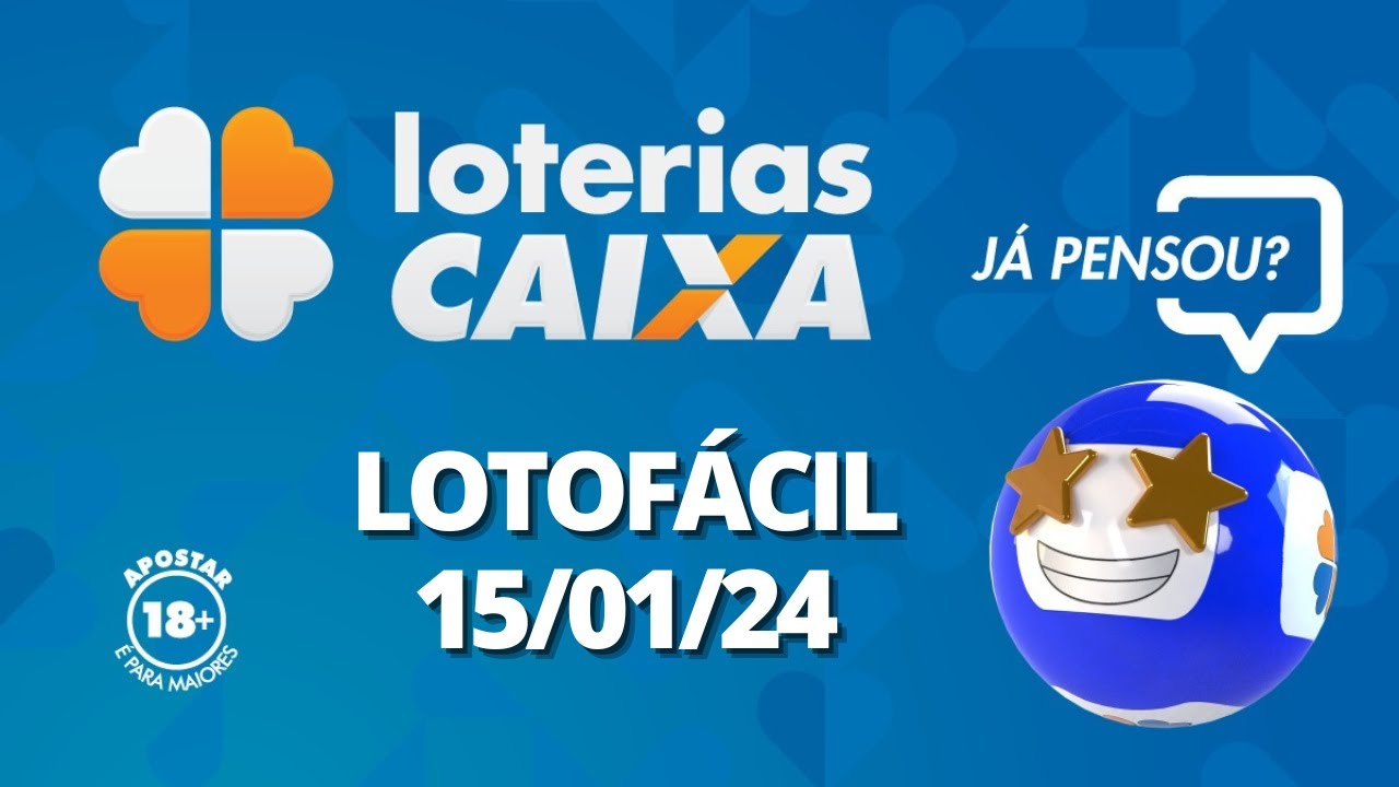 Resultado da Lotofácil - Concurso nº 3004 - 15/01/2024