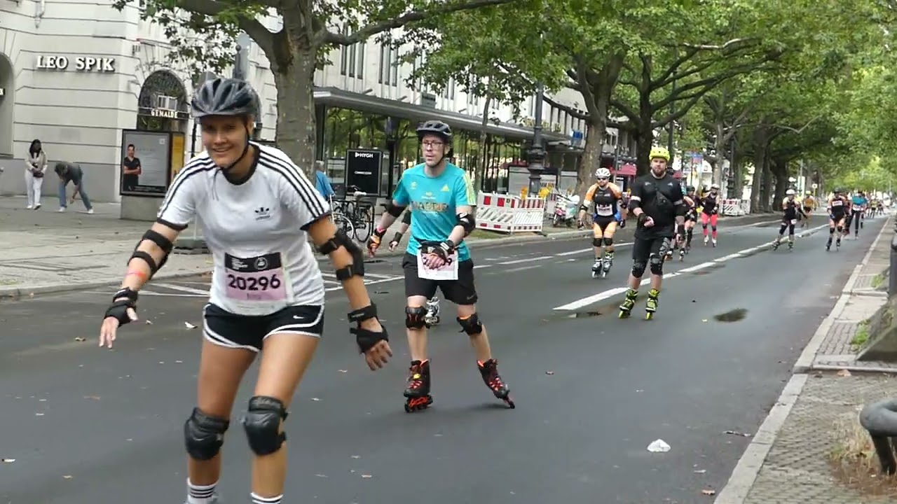 Rennen SCC Runners City Night Berlin Inline Skater Kudamm 29 07 2023 viele Teilnehmer
