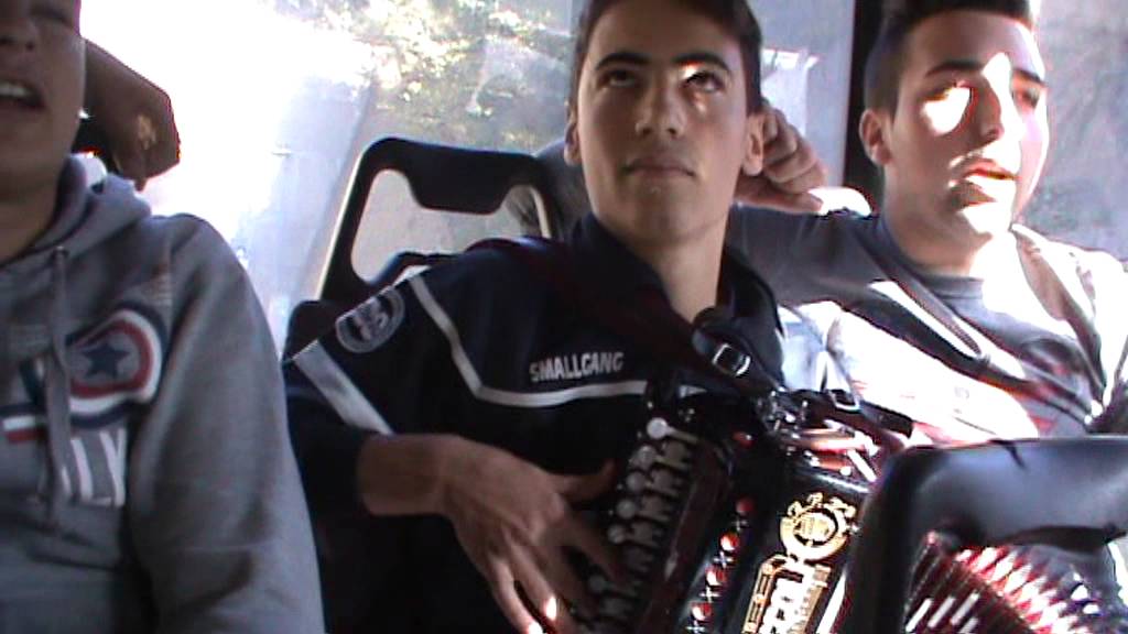 Cicirinella con organetto in autobus