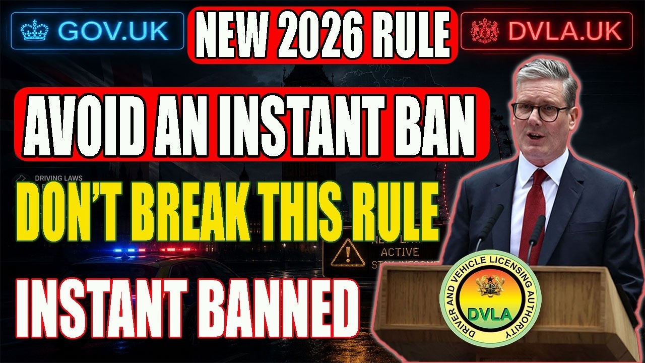 🚨 UK Drivers ALERT! New 2026 Rule Explained &ndash; Avoid an Instant Ban Today