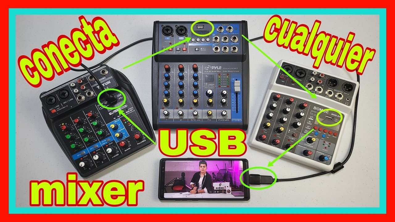 CONEXION USB MIXER A TELEFON