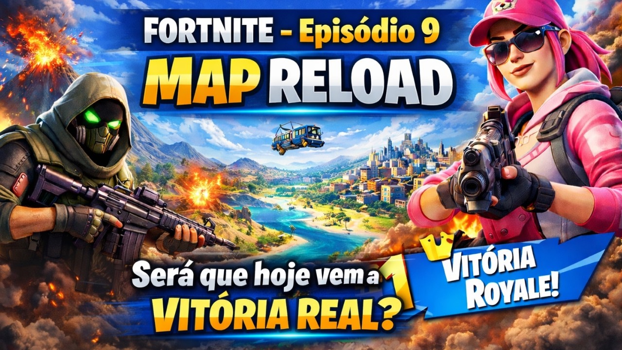 FORTNITE – Episódio 9 | MAP RELOAD - Será que hoje vem a vitória real?