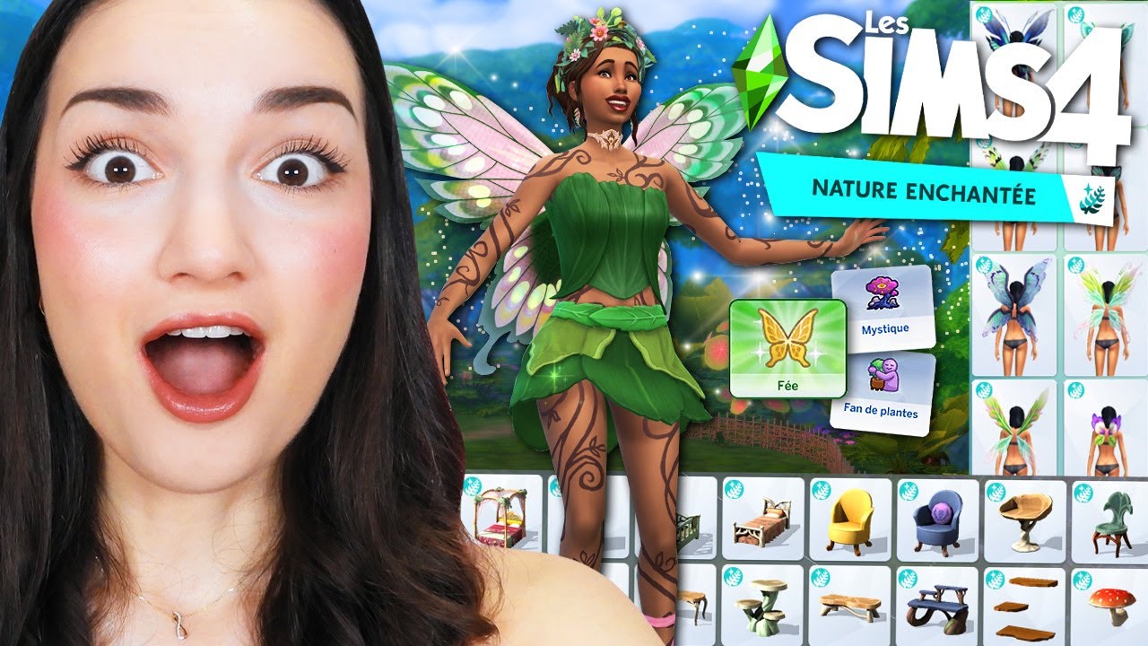 Découverte COMPLÈTE du Pack NATURE ENCHANTÉE 🌿(CUS, Map, Gameplay, Build Mode) | Sims 4