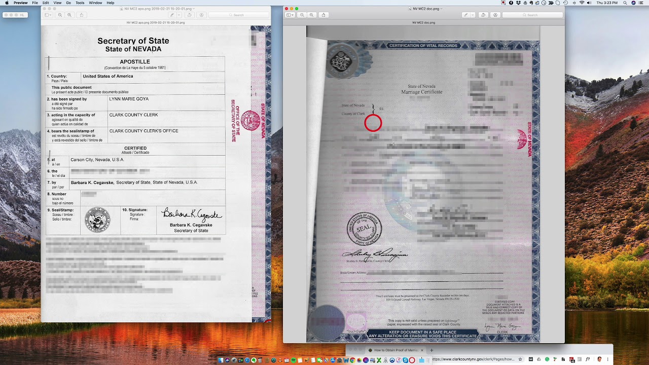 How to Apostille a Nevada Marriage Certificate