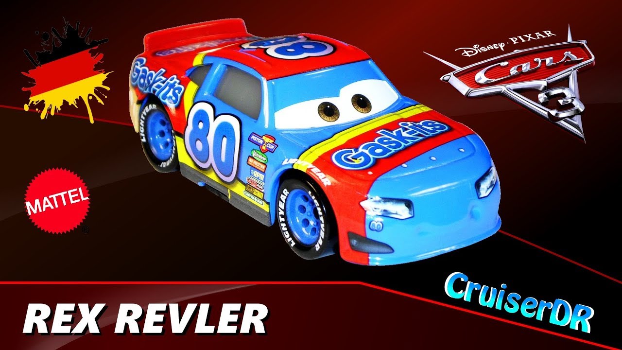 Disney Pixar Cars 3 Diecast Single Pack Rex Revler 1:55 Mattel deutsch german
