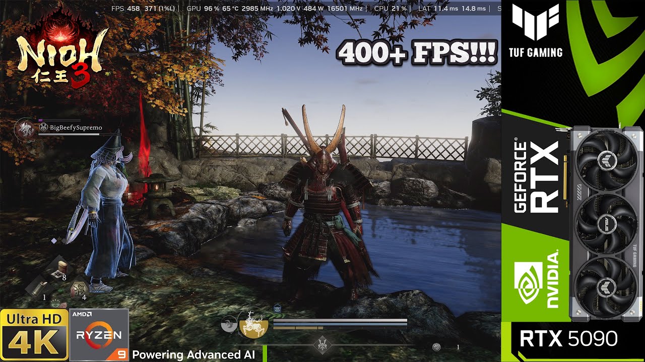 Nioh 3 Demo Max Settings, DLSS 4.5, FG 4X 4K | RTX 5090 | R9 9950X3D