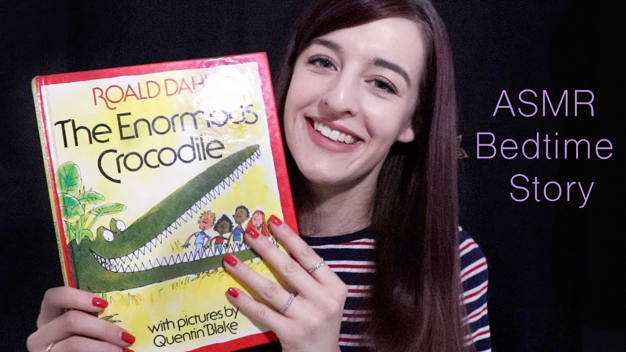ASMR Story time 📚 The Enormous Crocodile | Roald Dahl | Page turning | Tapping | Book sounds