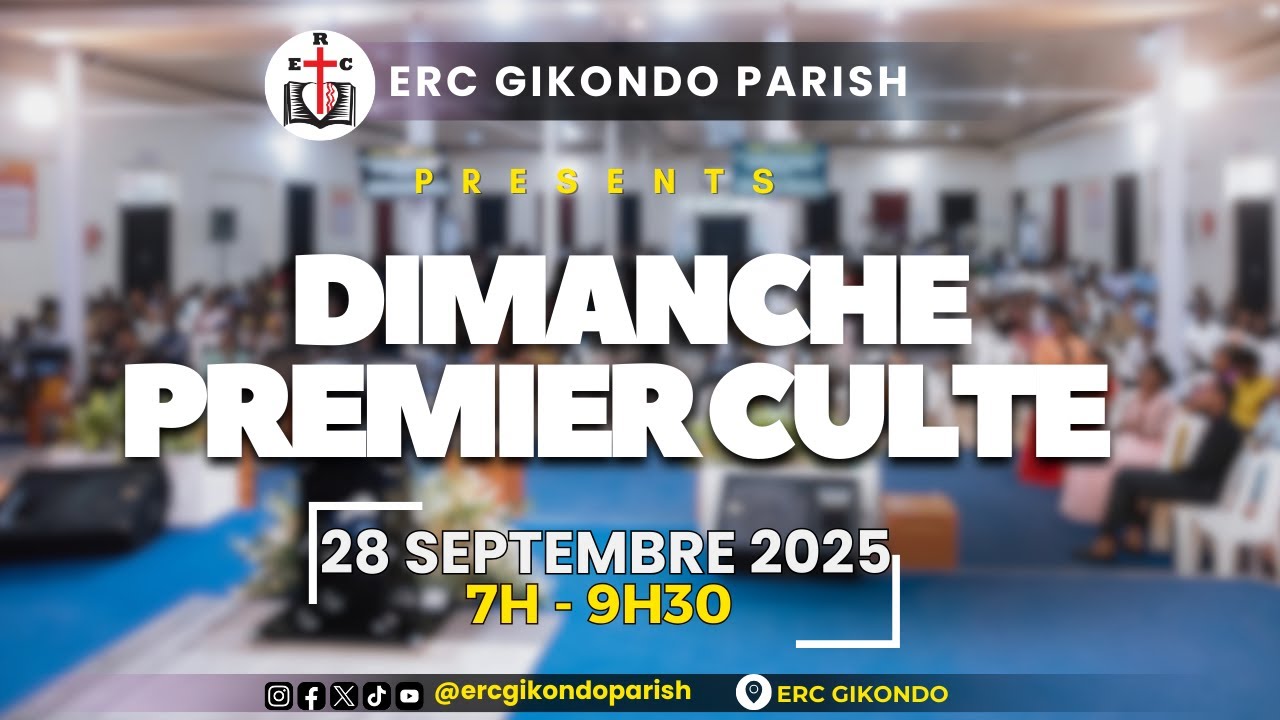 1ère culte dominicale Avec Pst. Elisha Masasu | 28 septembre 2025