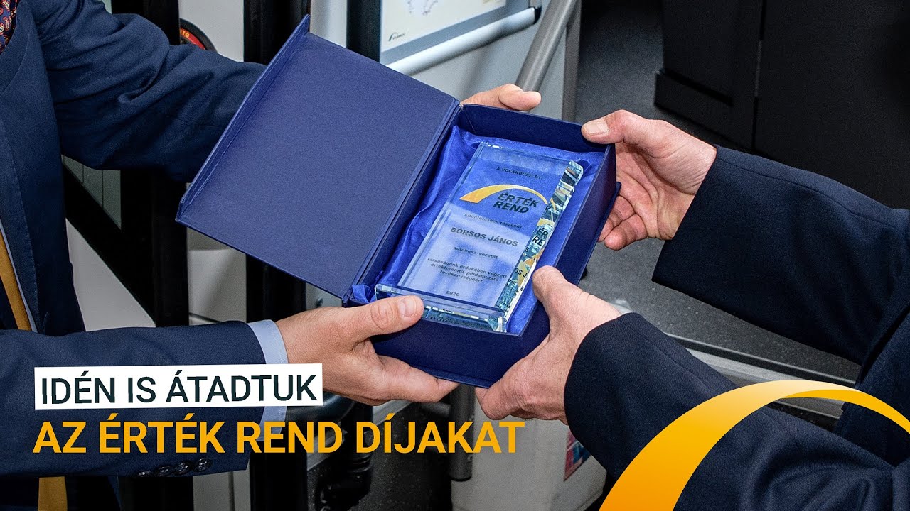 Érték Rend elismerést kaptak autóbusz-vezetőink 🏆