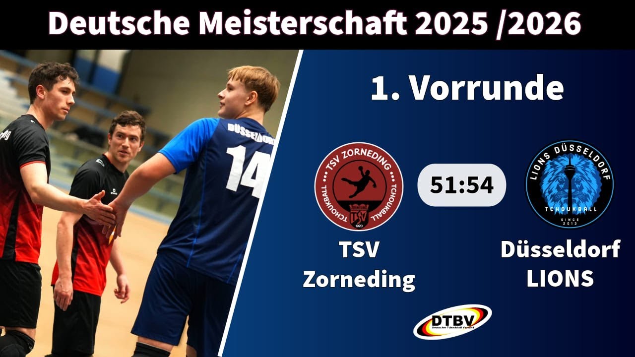 Deutsche Meisterschaft 2026 – TSV Zorneding vs. Düsseldorf LIONS – 1st matchday