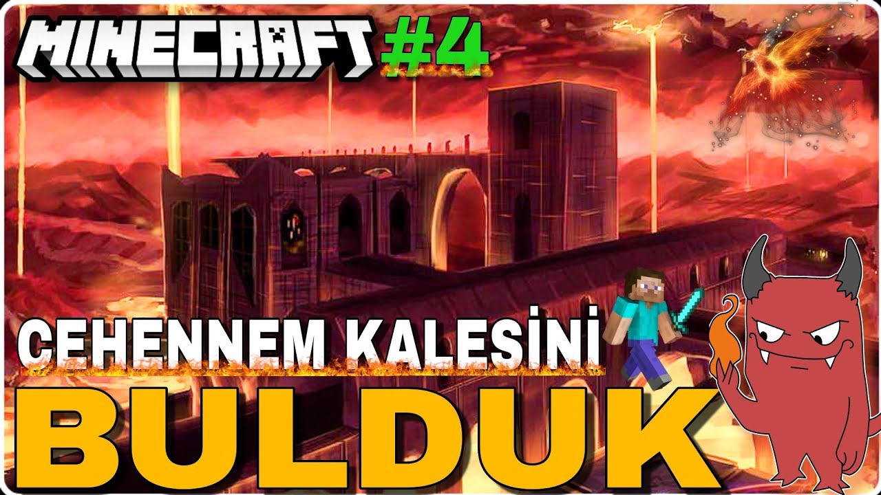 CEHENNEME GİTTİK 🔥CEHENNEMDE KALEYİ BULDUK / SANDIKLARDAN ALTIN KILIÇ VE KASK BULDUK / MİNECRAFT#4