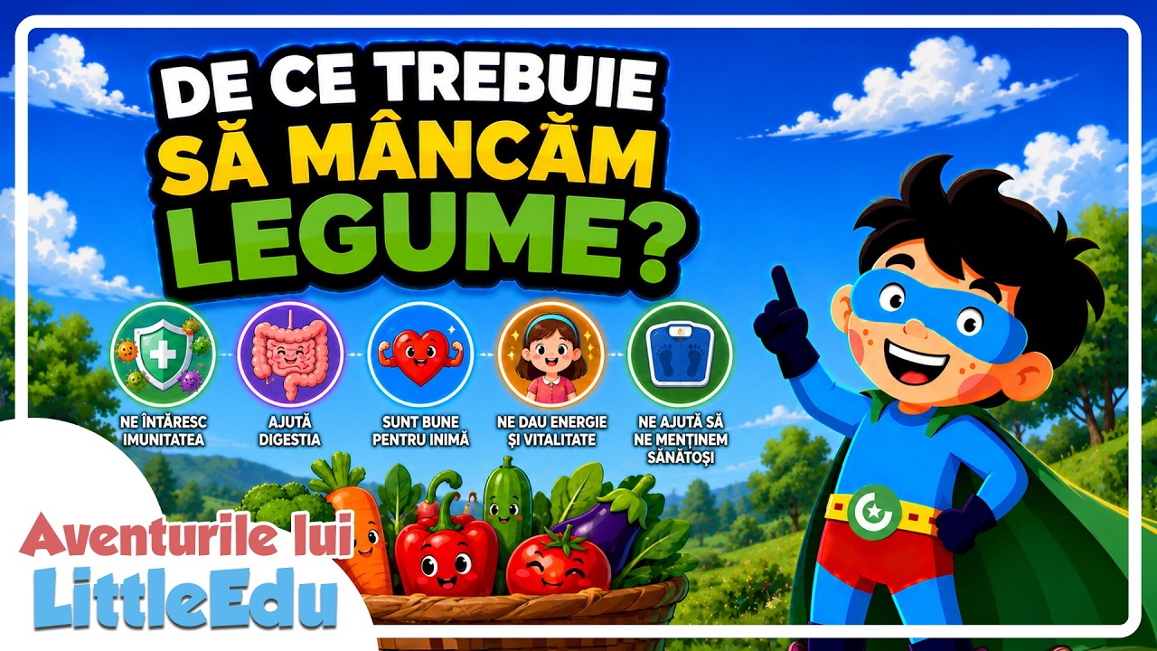 De ce trebuie să mâncăm LEGUME? - Aventurile lui LittleEdu