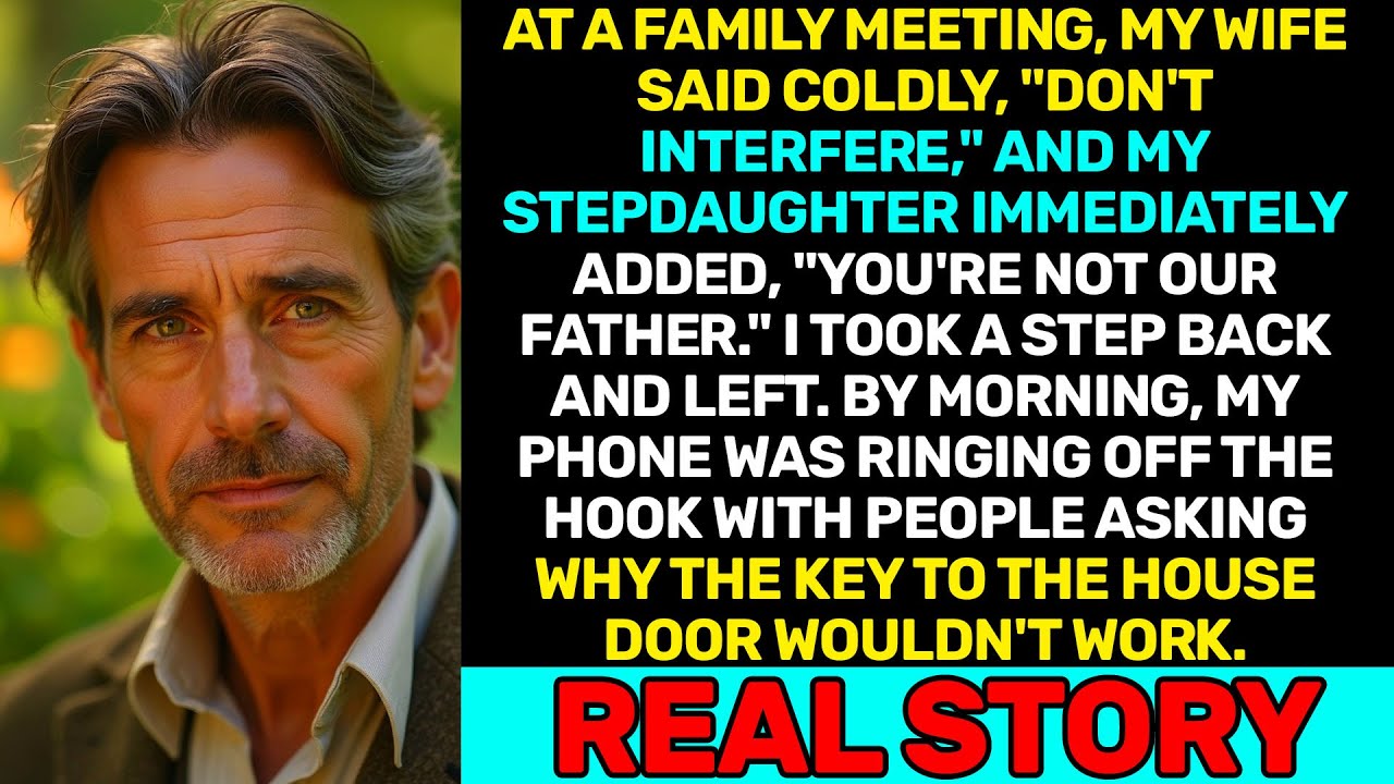 “You’re Not Our Father,” They Said. By Morning, Their House Key Didn’t Work
