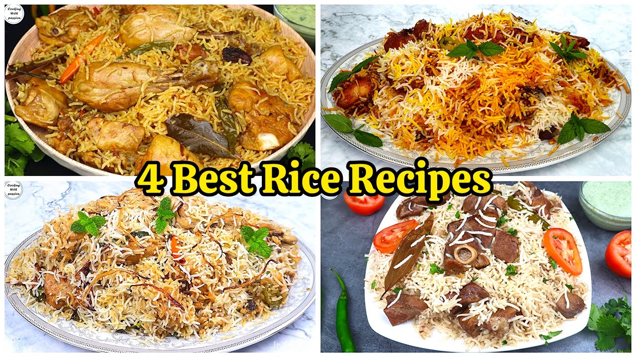 4 Best Rice Recipes For Eid Dawat Menu, Bombay Chicken Biryani, Mutton Chicken Pulao,White Biryani 