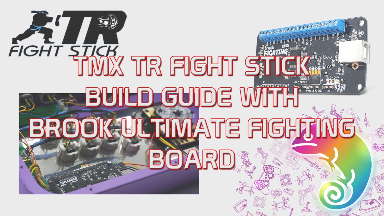 TMX TR Fight Stick built with Brook Universal Fighting Board