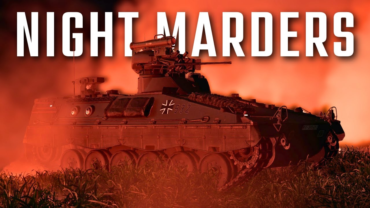 Ночная контратака Бундесвера с помощью Marder 1 в Gunner HEAT PC!