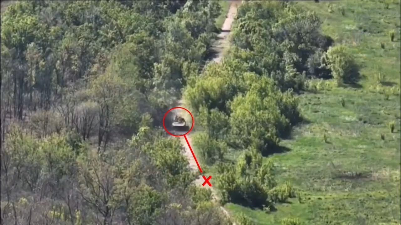 BMP-2 Loaded With Ammunition Runs Over Anti Tank Mine