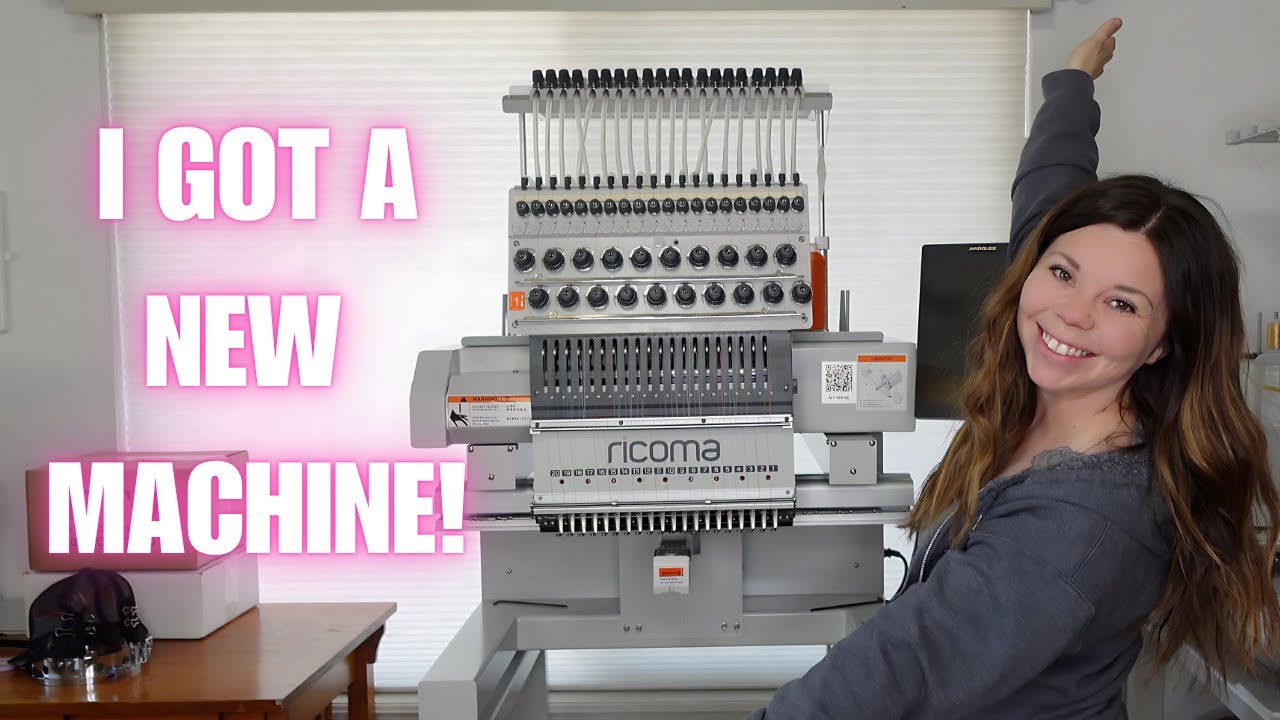 UNBOXING the Ricoma Marquee 2001-10S | Embroidery Machine Upgrade | Embroidery Business