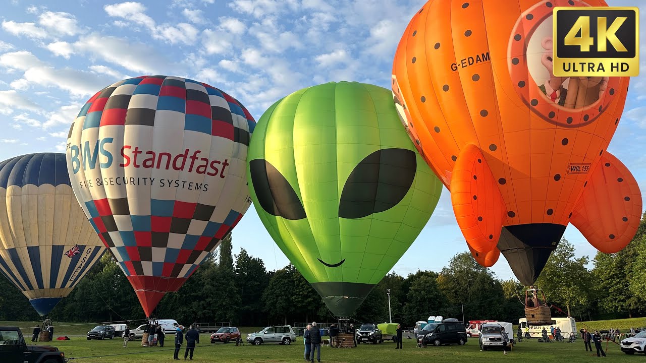 MJ Ballooning | Sunday AM Tether | Telford Balloon Fiesta 2024 (4K UHD)