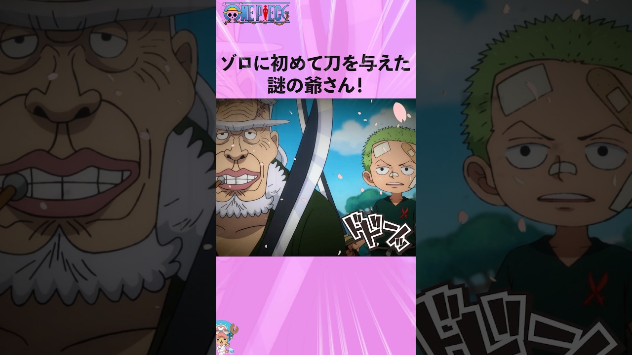 ゾロに初めて刀を与えた謎の爺さん！#onepiece #ワンピース #アニメ #雑学