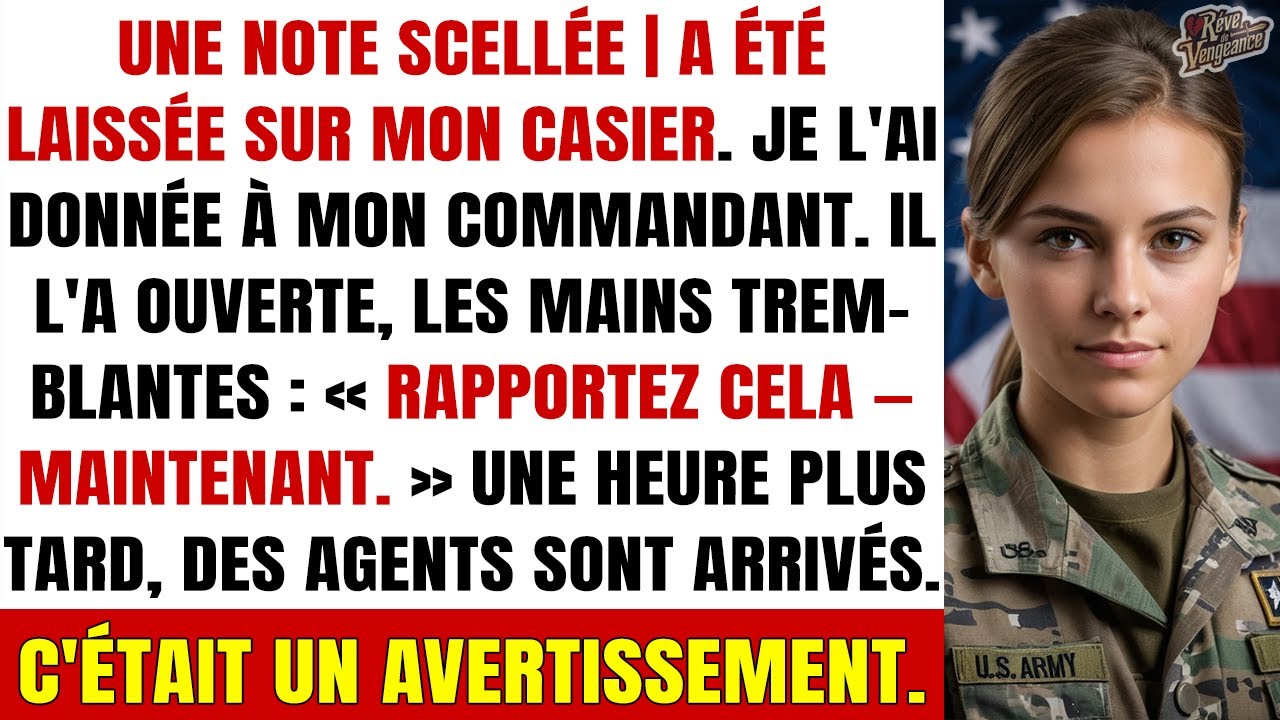 Le billet semblait anodin — jusqu’à ce que mon commandant lise la première ligne…
